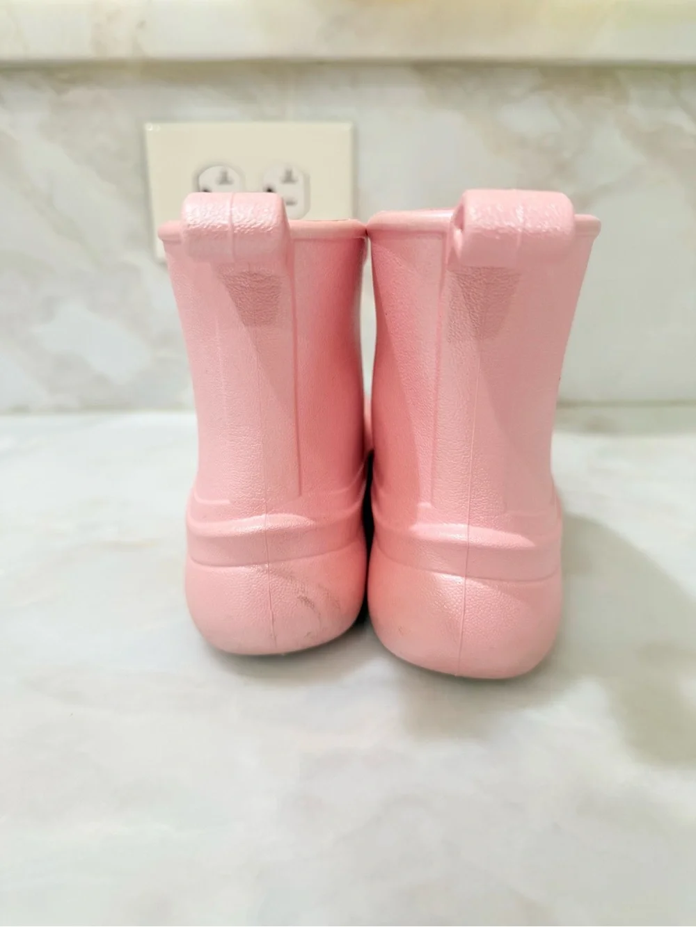 Kids Pink Rain Boots - Lightweight Waterproof Slip-On